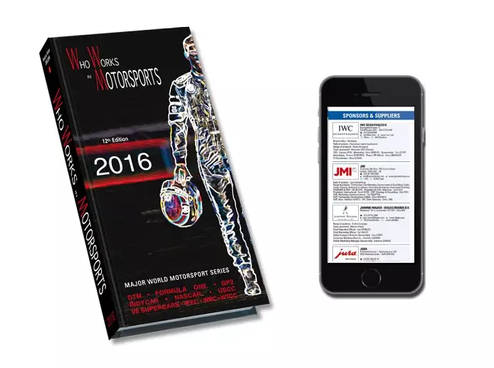 Who Works in Motorsports 2016 Foto zur News: Who Works in Motorsports 2016: Neue "Motorsport-Bibel" jetzt inklusive App!