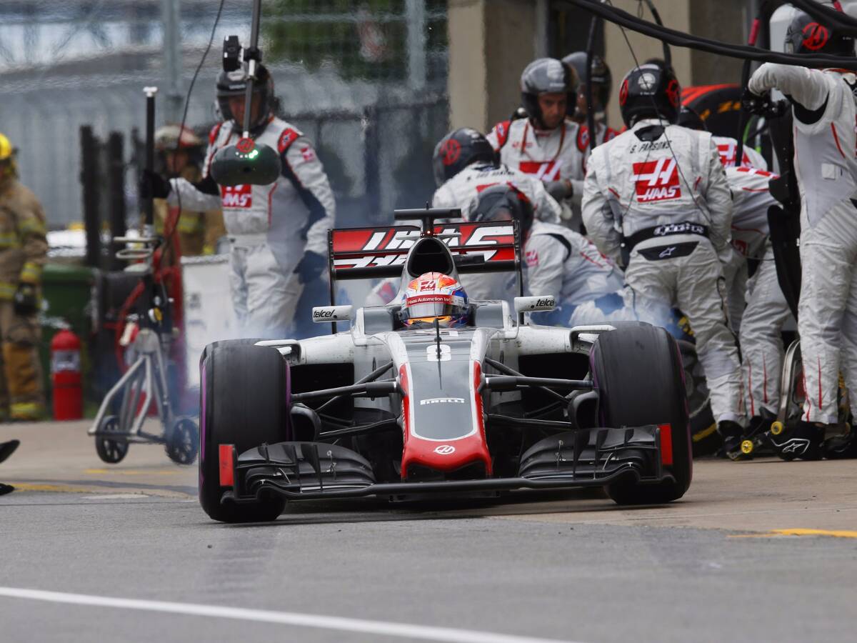 Foto zur News: Haas: Doch kein Frontflügel-Defekt bei Grosjean in Kanada
