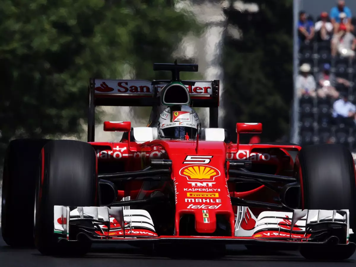 Sebastian Vettel Foto zur News: Vettel hat Baku-Podium im Visier - Hauptsache keine Möwen