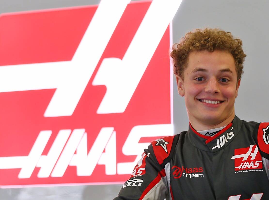 Foto zur News: Haas-Youngster mit vollen Hosen: "Hatte Schiss im Regen"