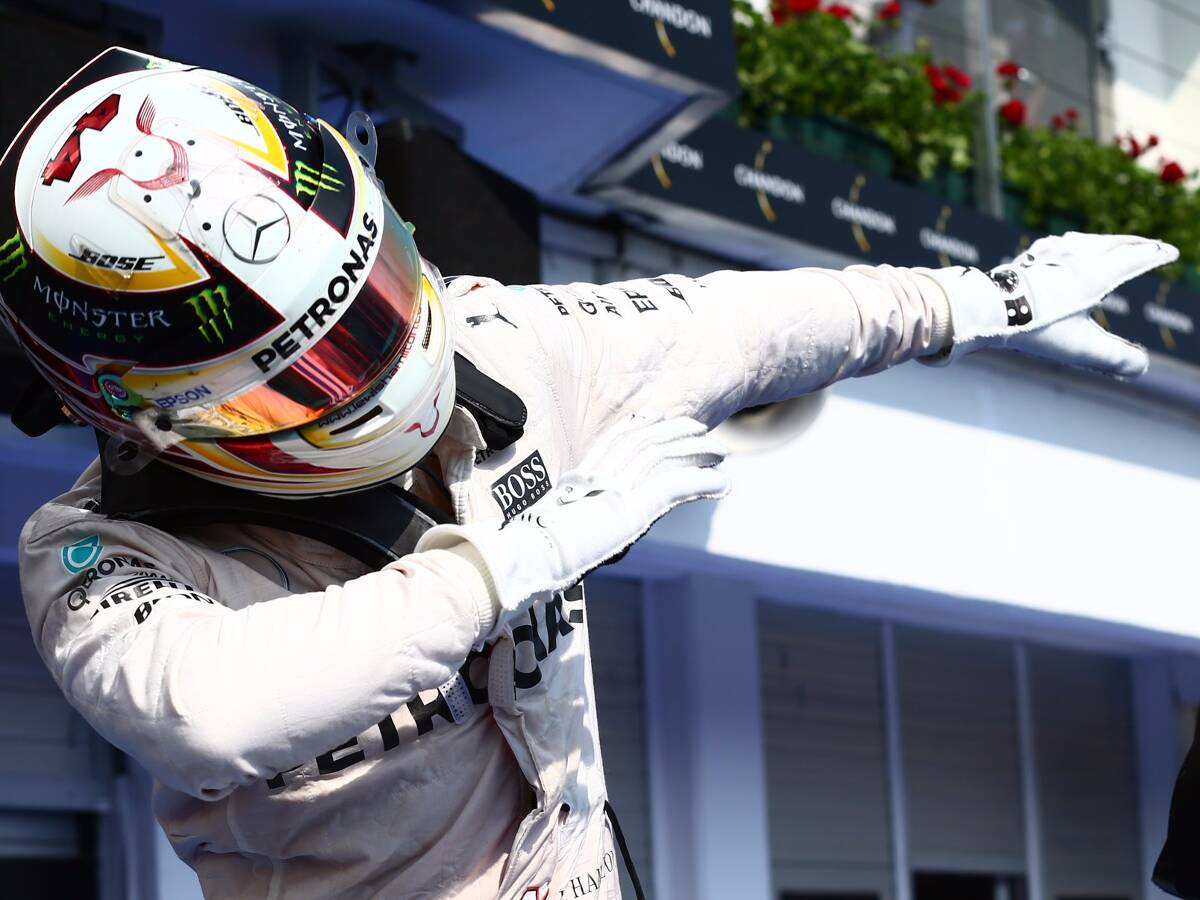 Foto zur News: The Dab: Lewis Hamiltons Ungarn-Jubel vom Hip-Hop inspiriert