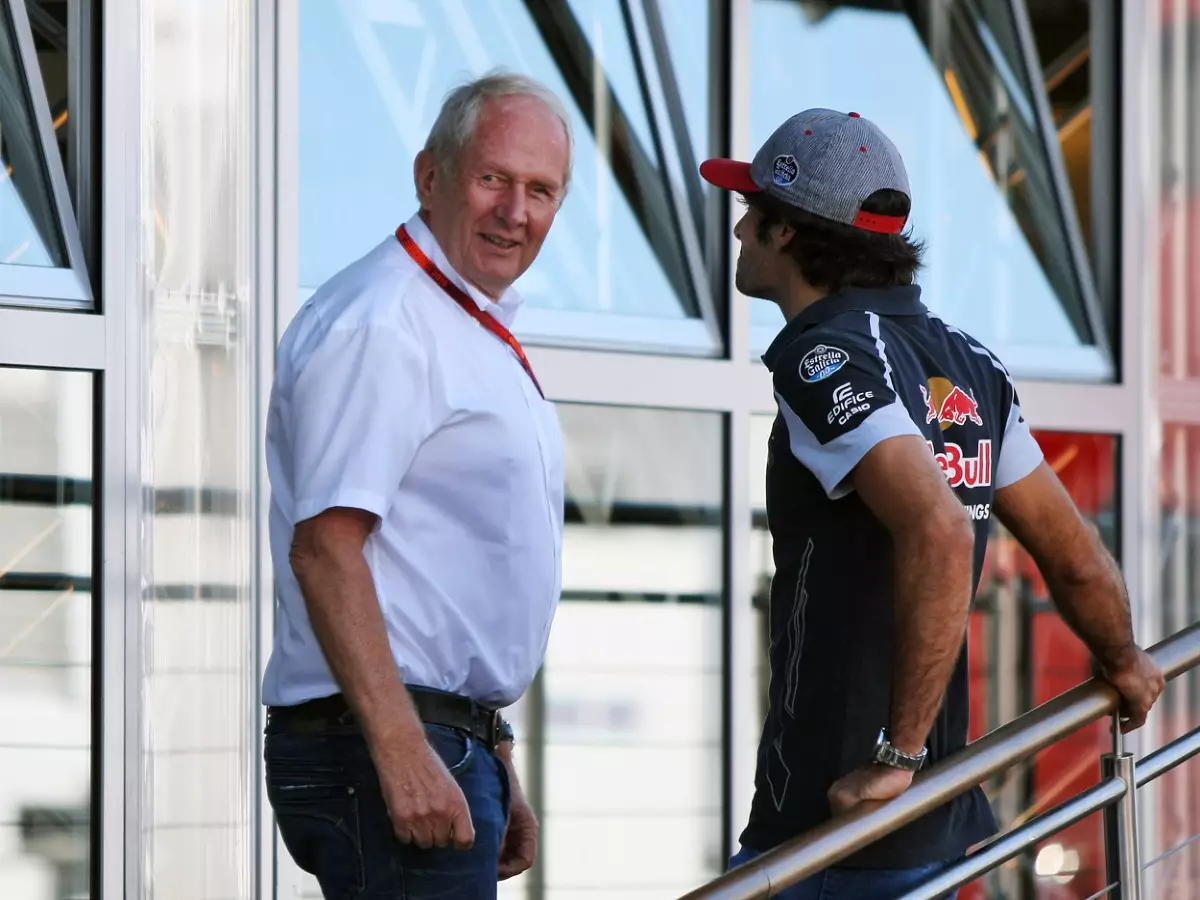 Helmut Marko, Carlos Sainz Foto zur News: Abschussrampe Red-Bull-Juniorprogramm? Pilot winkt ab