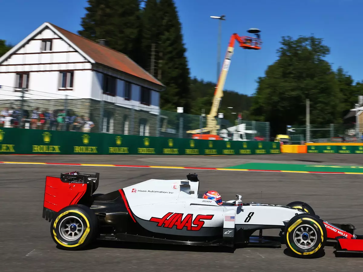 Romain Grosjean Foto zur News: Haas in Belgien: "Nicht fantastisch, aber auch nicht schlecht"