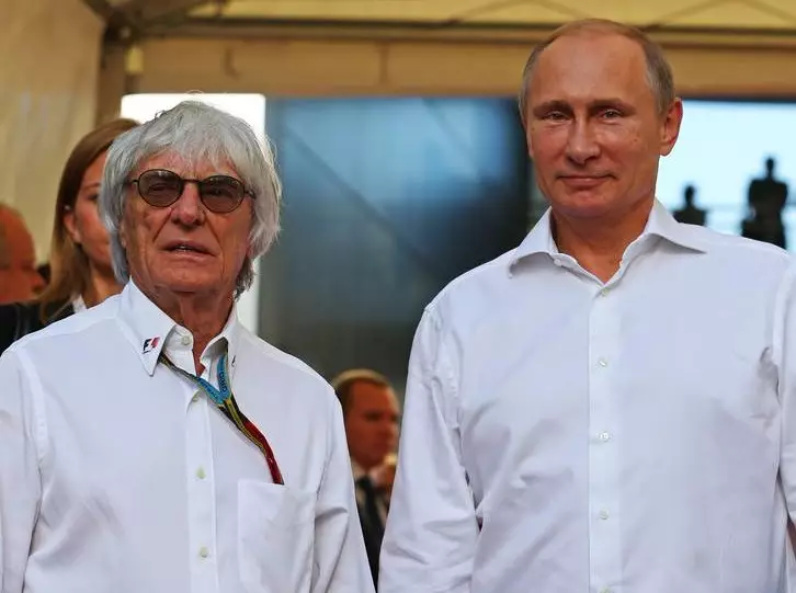 Bernie Ecclestone, Wladimir Putin Foto zur News: Bernie Ecclestone: Brexit, Donald Trump und Putin sind gut