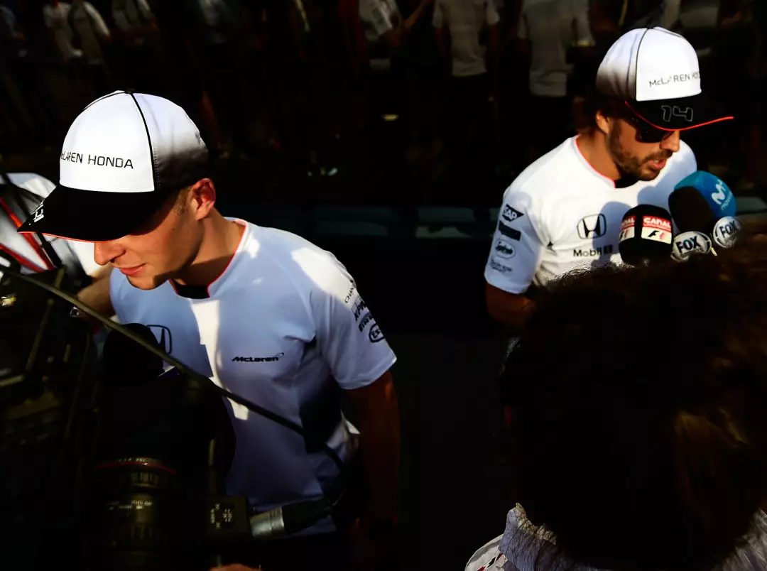 Stoffel Vandoorne, Fernando Alonso Foto zur News: Alonso rechnet nicht mit Rookie-Fehde 2.0: "Stoffel kein Brite"