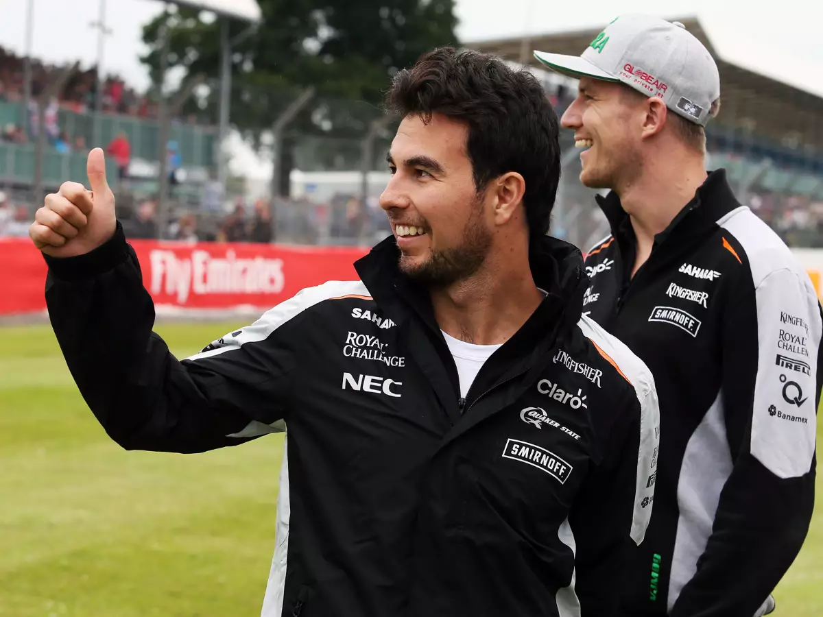 Sergio Perez, Nico Hülkenberg Foto zur News: Sergio Perez: Hatte noch nie ein Problem mit Nico Hülkenberg