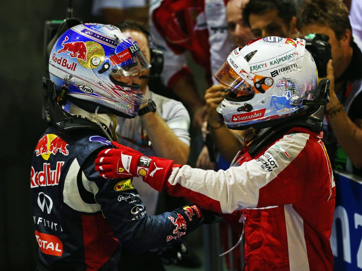 Foto zur News: Daniel Ricciardo merkt: Sebastian Vettel enorm frustriert