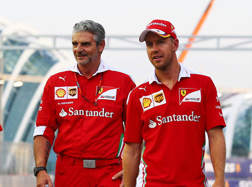 Foto zur News: Harmonie bei Ferrari: Vettel darf dem Chef die Meinung geigen