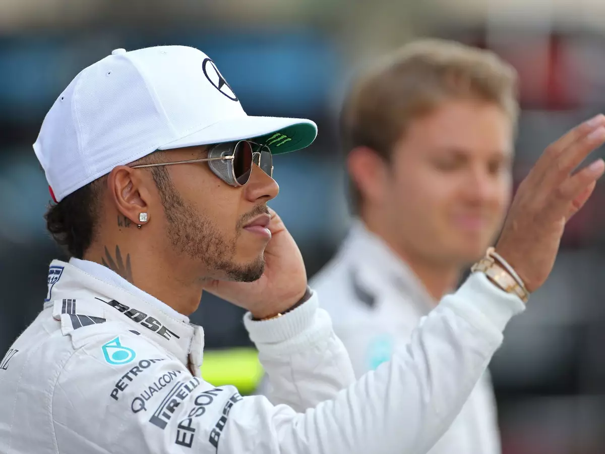 Lewis Hamilton, Nico Rosberg Foto zur News: Lewis Hamilton handzahm: Besondere Gratulation via Twitter