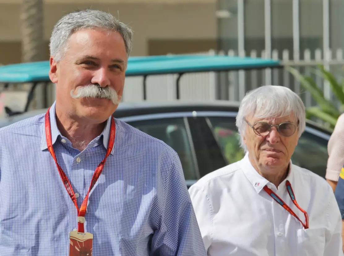 Bernie Ecclestone, Chase Carey Foto zur News: Liberty verspricht: Bernie Ecclestone kann an Bord bleiben