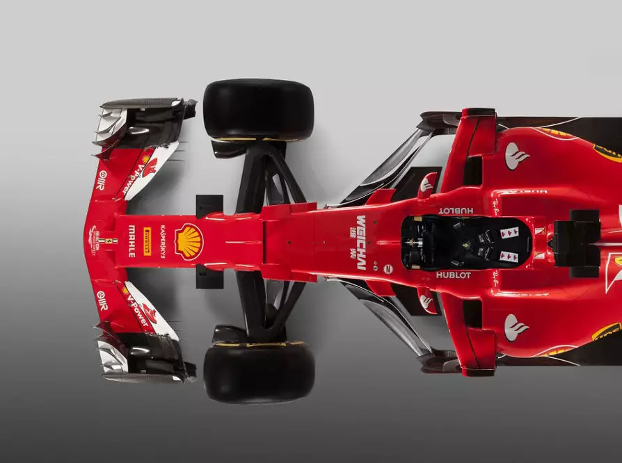 Foto zur News: Formel-1-Technik 2017: Ferrari spielt mit dem SF70-H Vabanque