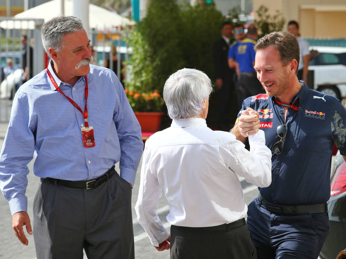 Foto zur News: "Carey-Flügel": Horner macht sich über Formel-1-Boss lustig