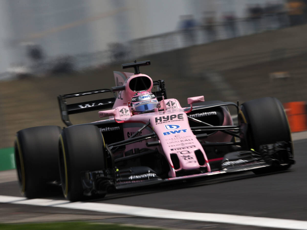 Foto zur News: Force India: Perez überrascht, Ocon scheitert an Klebeband