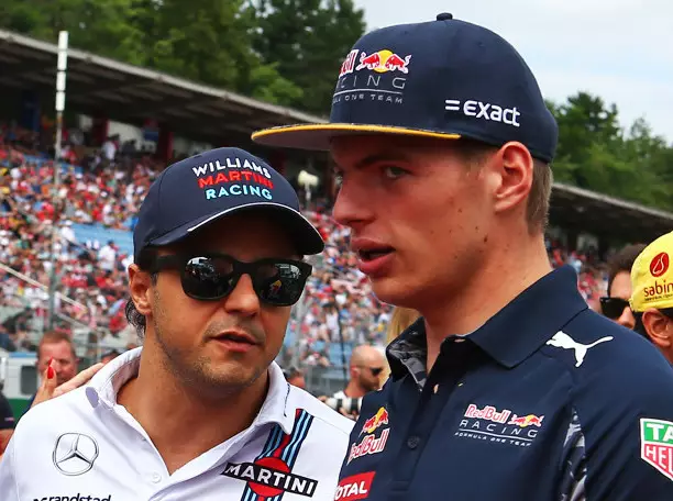 Sergio Perez, Felipe Massa, Max Verstappen Foto zur News: Felipe Massa akzeptiert Entschuldigung von Max Verstappen