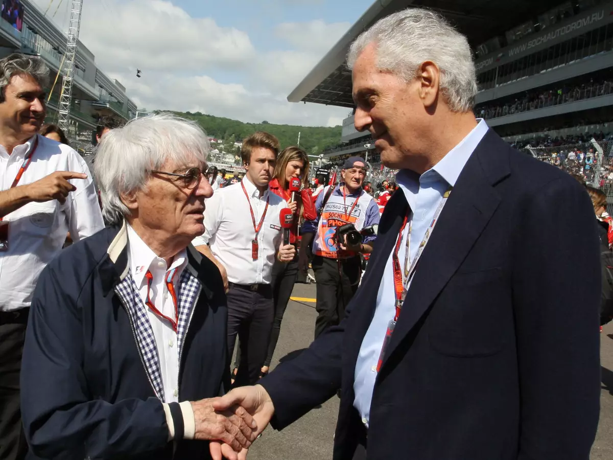 Bernie Ecclestone und Marco Tronchetti Provera Foto zur News: Pirelli lehnt Reifenkrieg nicht mehr grundsätzlich ab