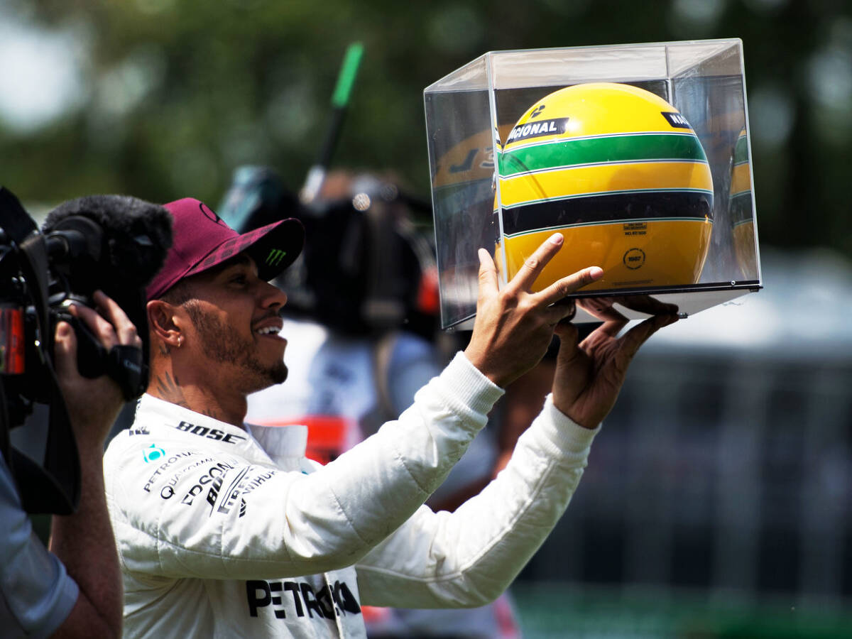 Foto zur News: Daniel Ricciardo über Hamiltons Senna-Helm: "Motherfucker!"