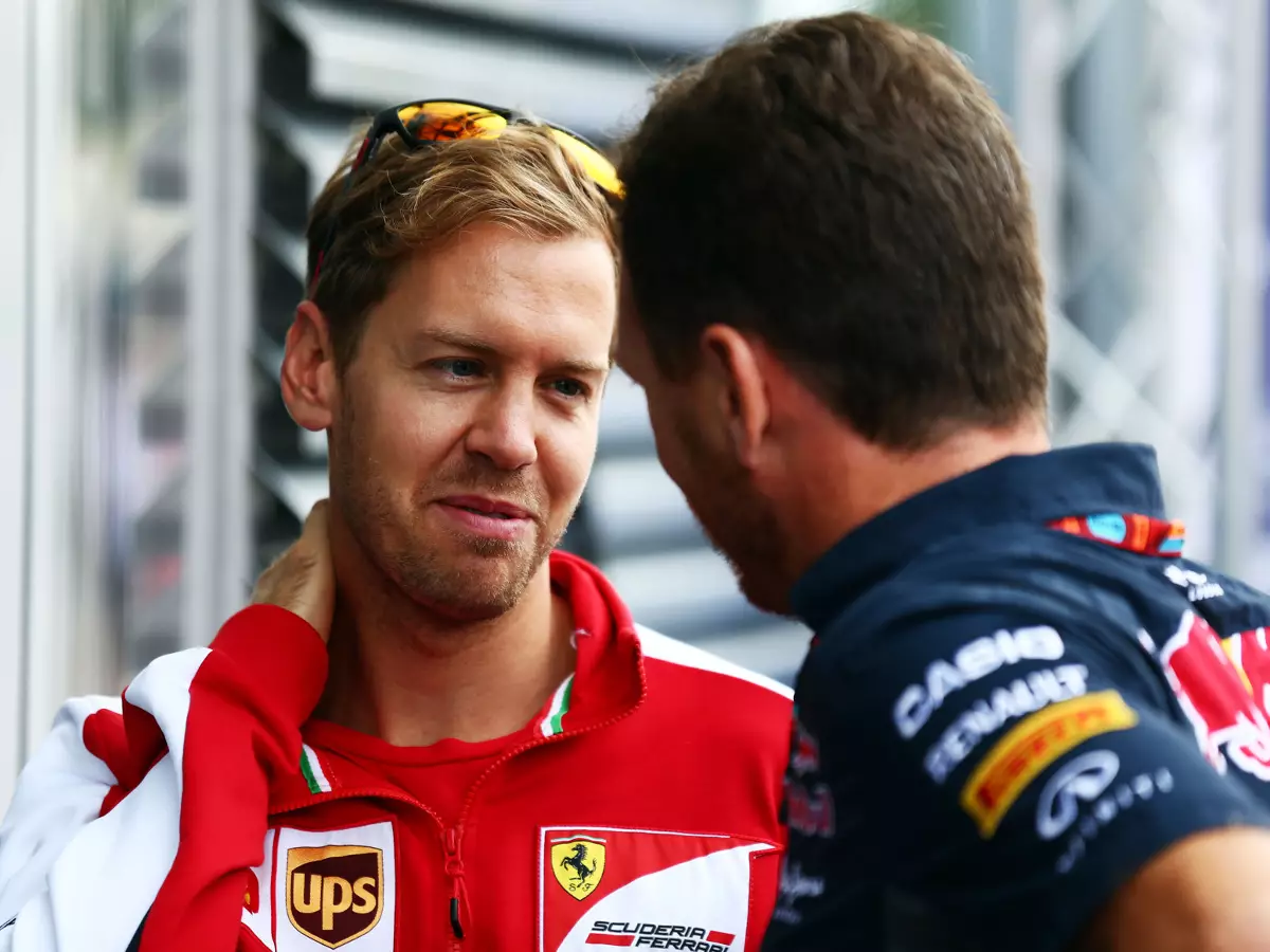 Sebastian Vettel, Christian Horner Foto zur News: Red Bull: Ausstiegsklauseln konnte nur "Mr. Vettel" aushandeln