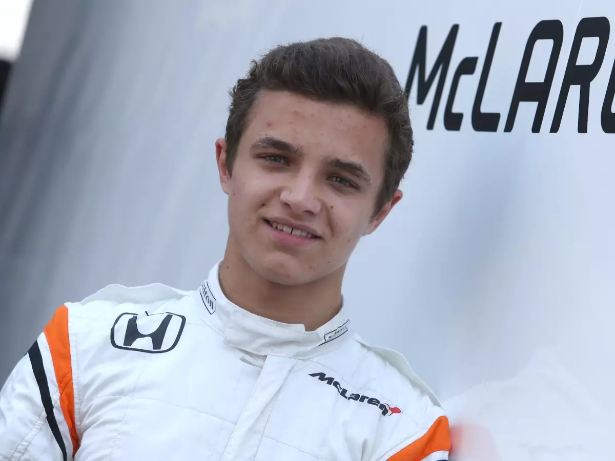 Lando Norris Foto zur News: McLaren-Rookie Lando Norris überzeugt beim Test in Ungarn