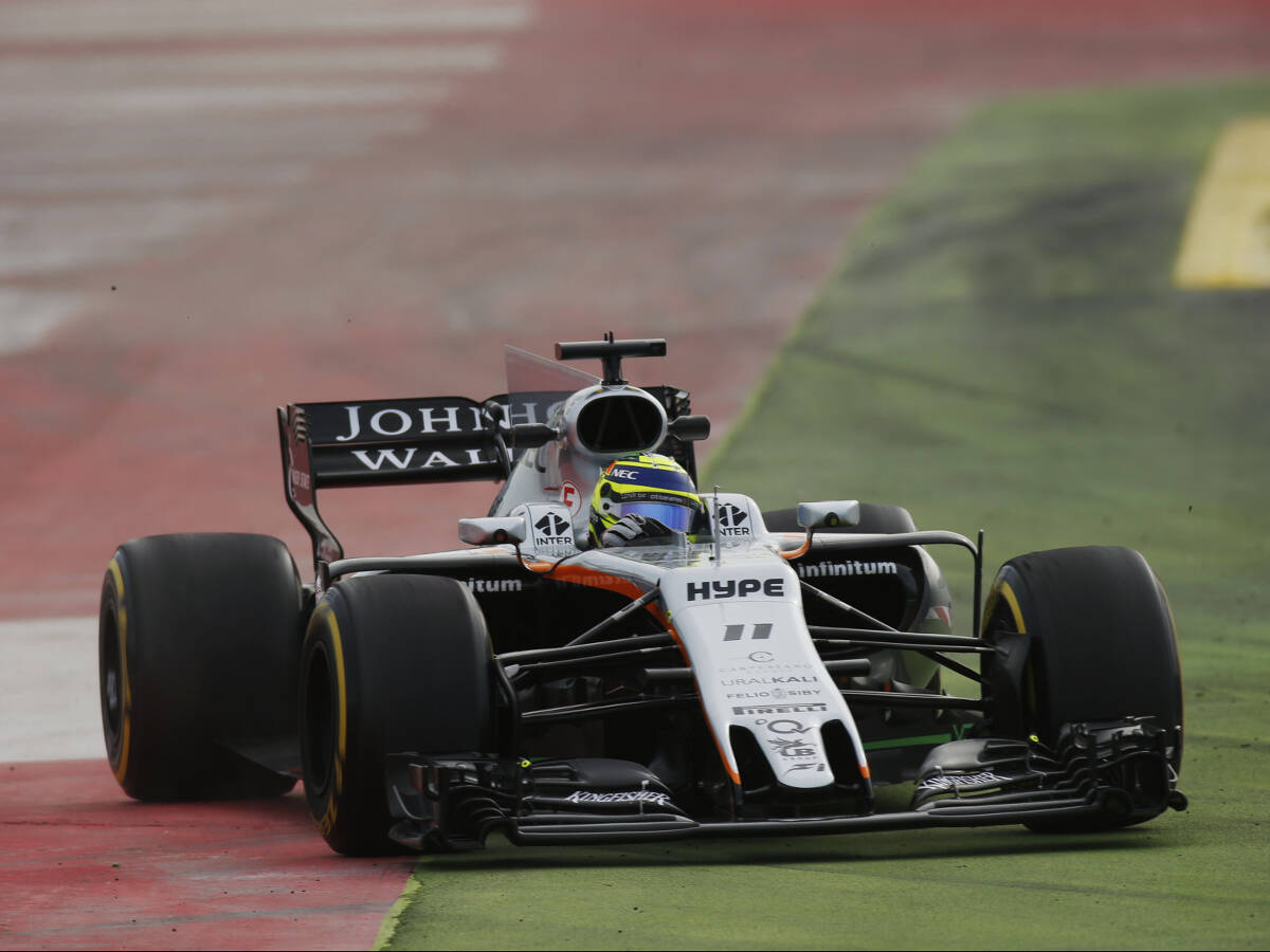 Foto zur News: Track-Limits: Auto-Begrenzer für Sergio Perez zu gefährlich