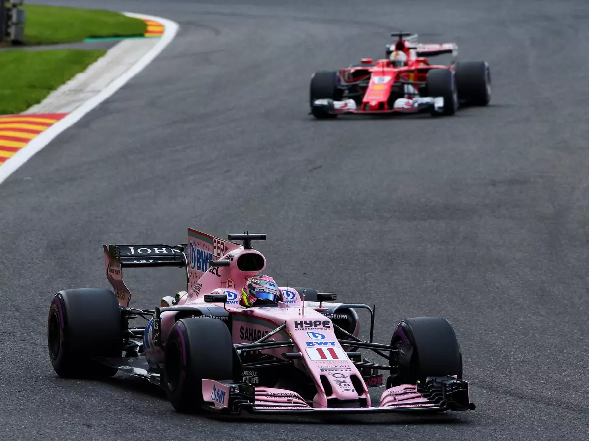 Foto zur News: Force India: Wenn Windschatten-Suchen zum Fehler wird ...