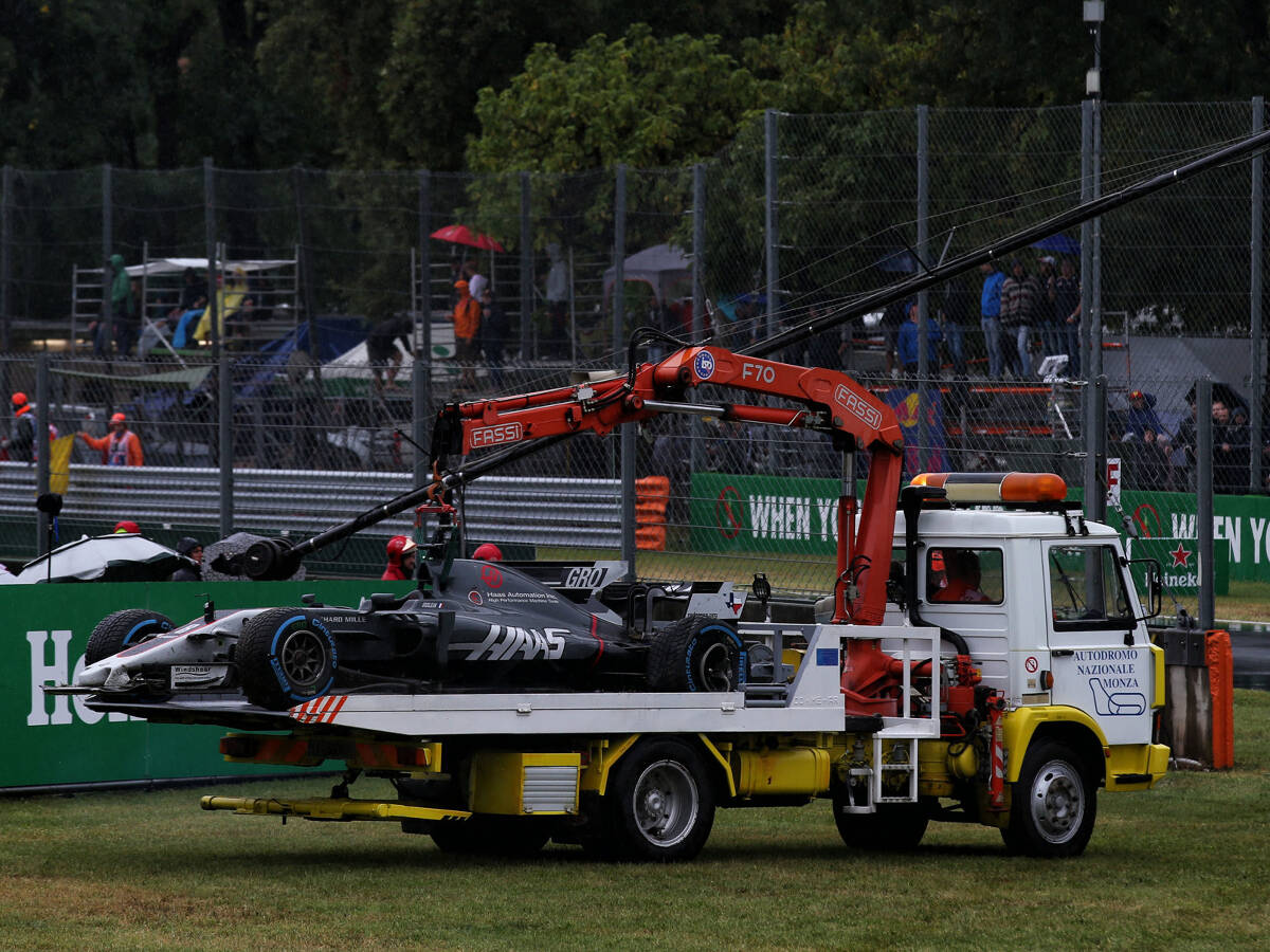 Foto zur News: Grosjean wütet nach Monza-Abflug: Hätten nie starten dürfen!