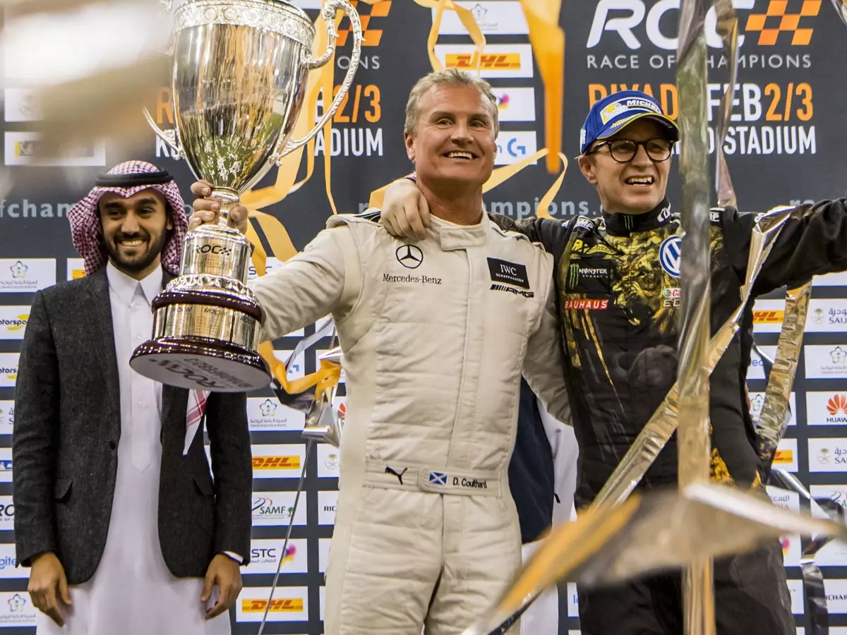 Foto zur News: Race of Champions 2018 Riad: Coulthard siegt gegen Solberg