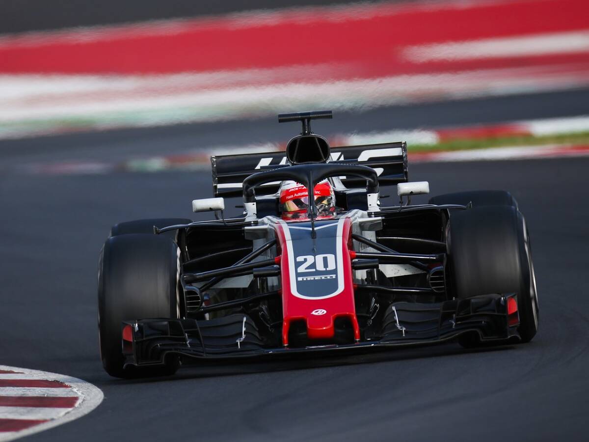 Foto zur News: Haas wird schneller: Grosjean bremst gut, Magnussen gibt Gas