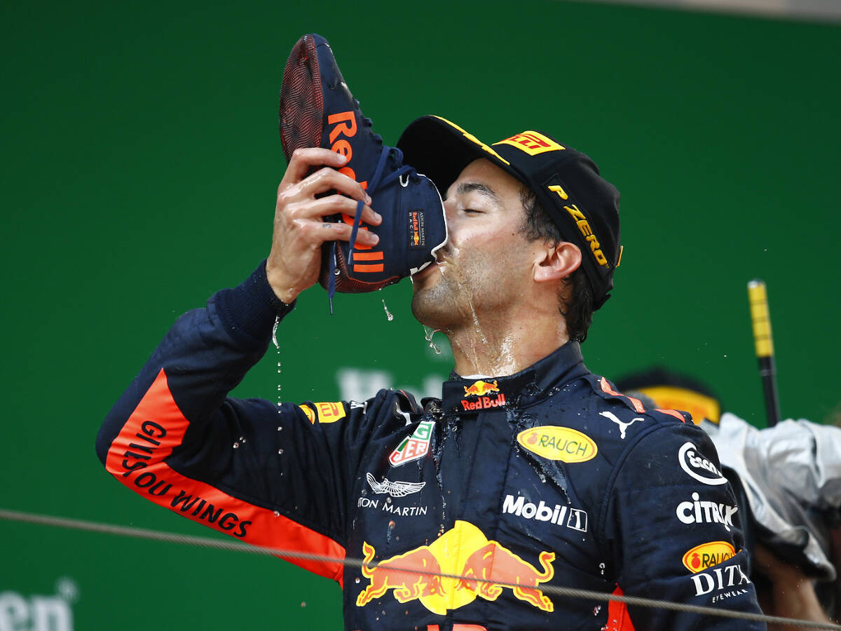Foto zur News: Formel 1 lässt sich Begriff "Shoey" markenrechtlich schützen