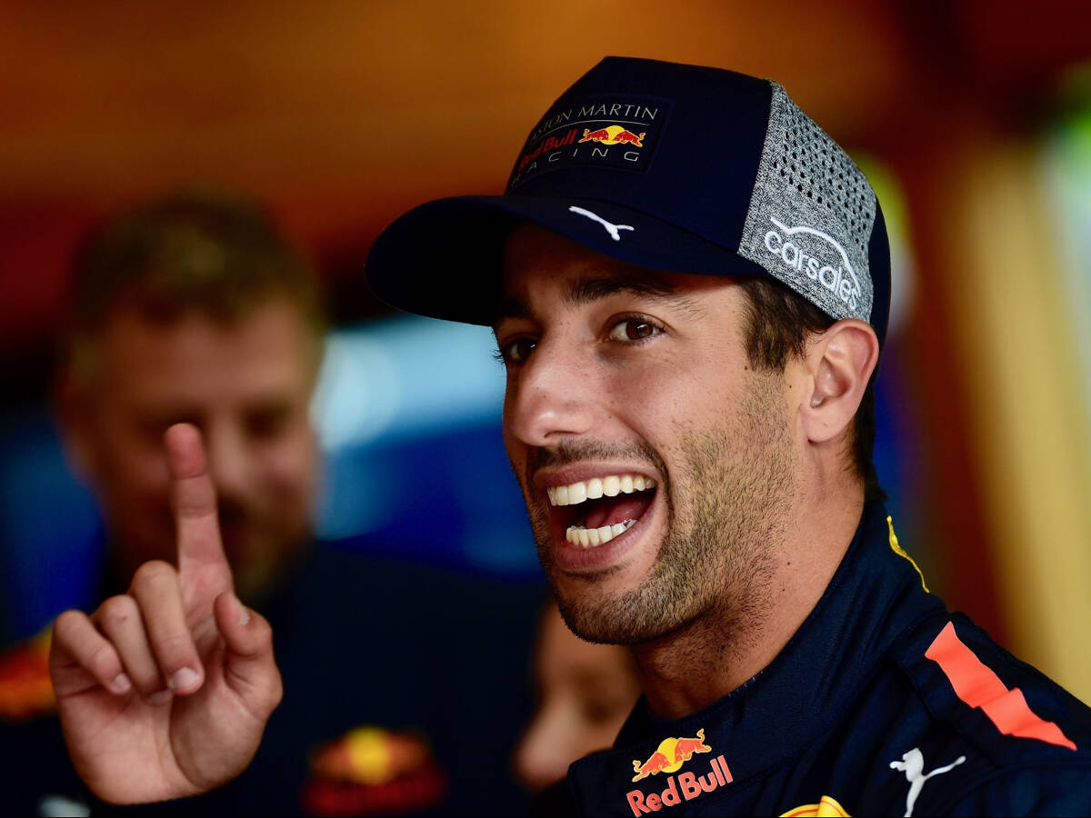 Foto zur News: Daniel Ricciardo: Spaßvogel in Österreich in Bestform