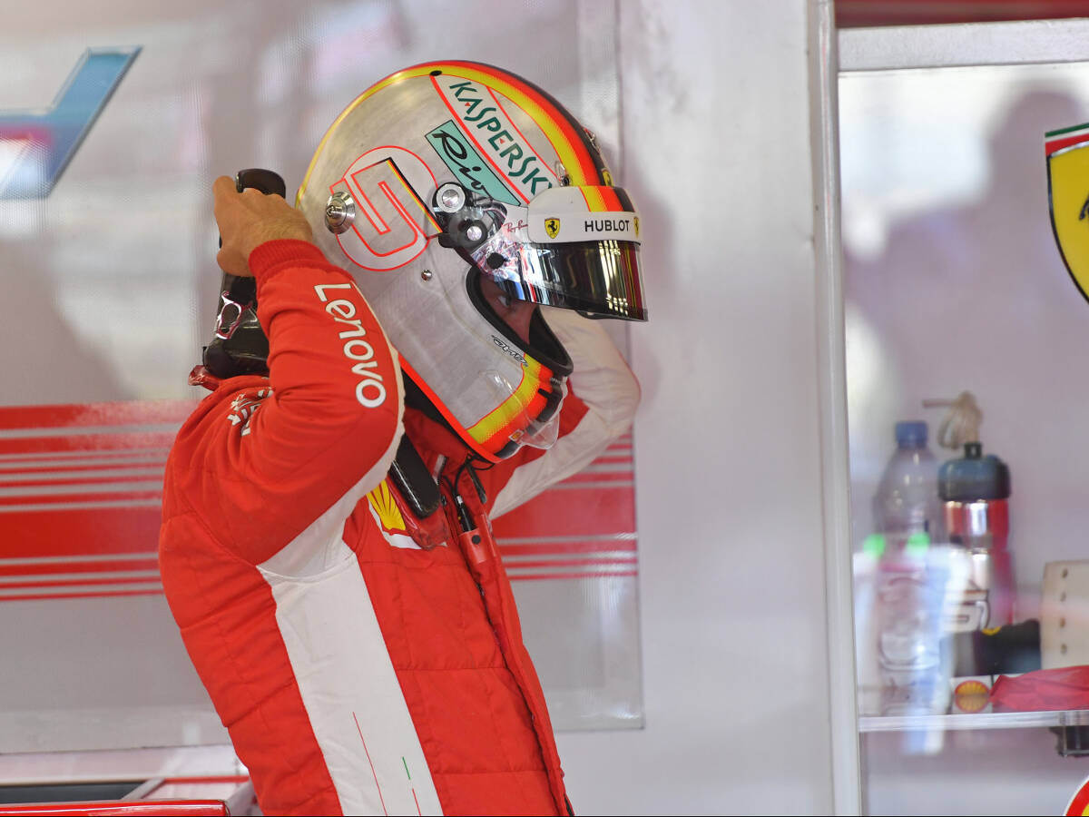 Foto zur News: Formel 1 Silverstone 2018: Vettel vor Qualifying angeschlagen