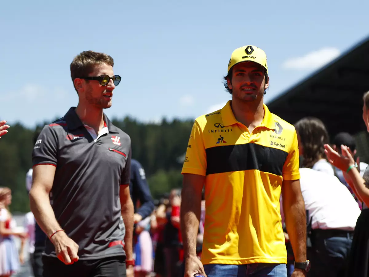 Foto zur News: Sainz und Grosjean: Frust-Brüder vergeben sich