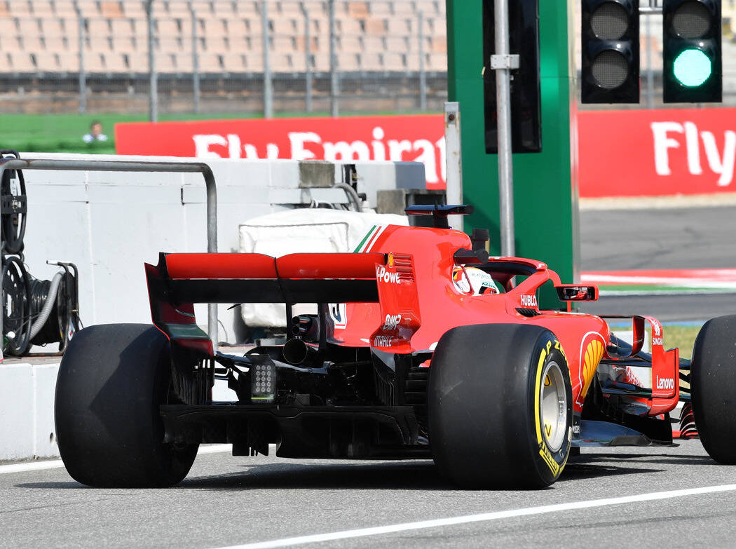 Foto zur News: Ferrari mit neuem Auspuff-System in Hockenheim