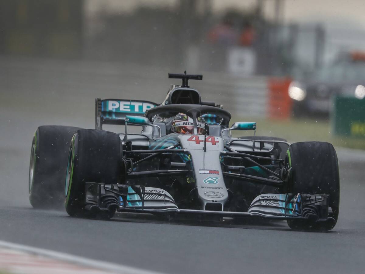 Foto zur News: Formel 1 Ungarn 2018: Lewis Hamilton schnappt im Regen zu!