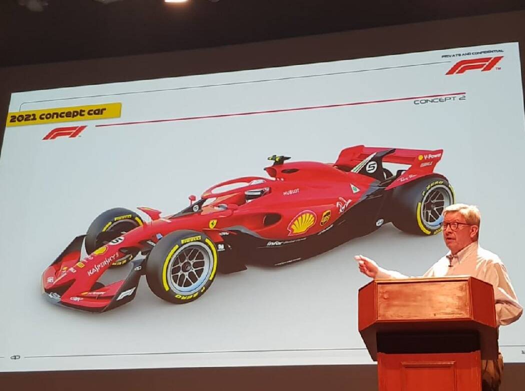 Foto zur News: Erstes Bild: So sollen die Formel-1-Boliden ab 2021 aussehen
