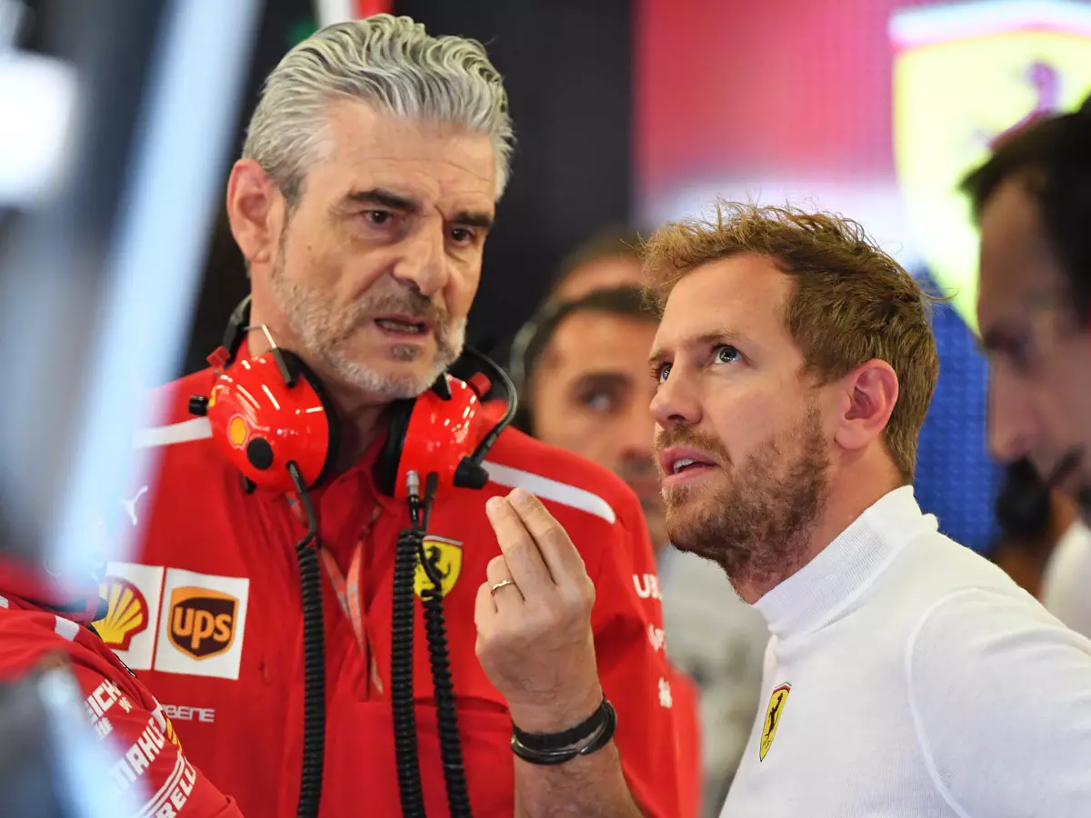 Sebastian Vettel, Maurizio Arrivabene Foto zur News: Teamchef sicher: Sebastian Vettel wird noch mit Ferrari Weltmeister