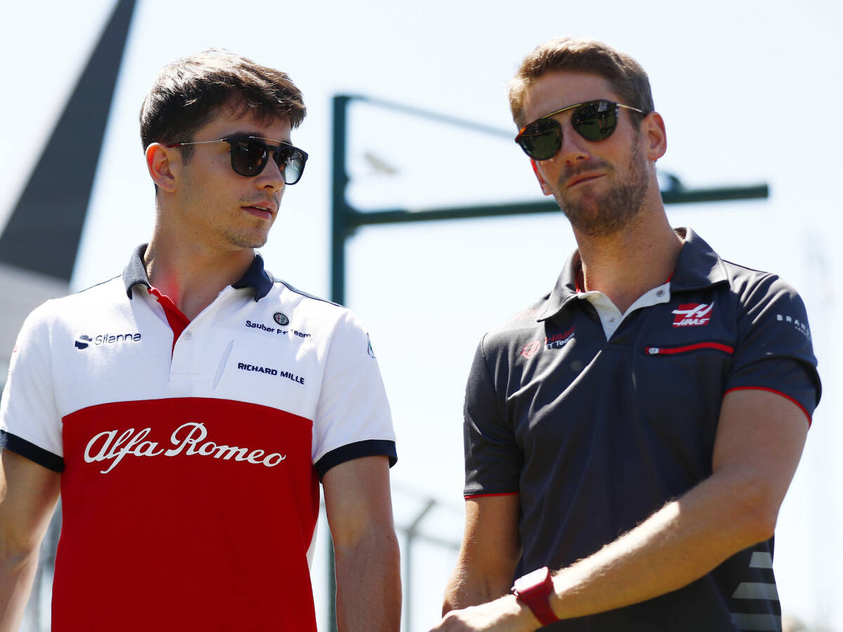 Foto zur News: Leclerc nicht sauer auf Grosjean: "Jeder begeht mal einen Fehler"
