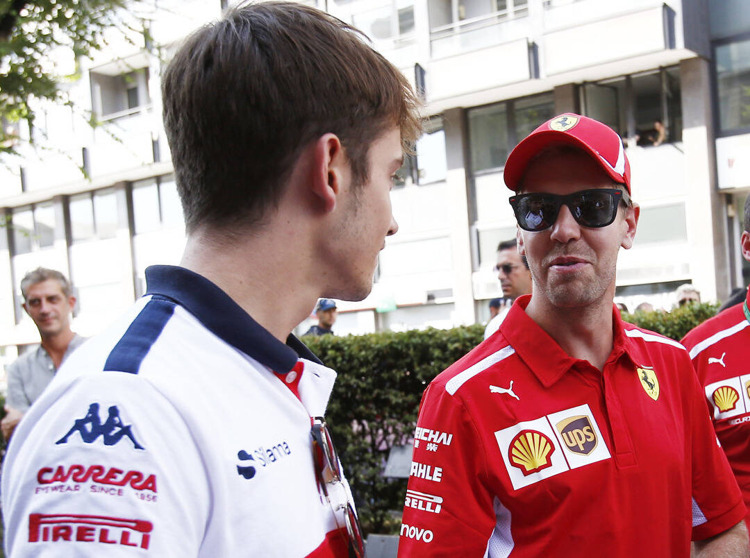 Foto zur News: Sebastian Vettel: "Leclerc hat das Cockpit nicht ohne Grund bekommen"