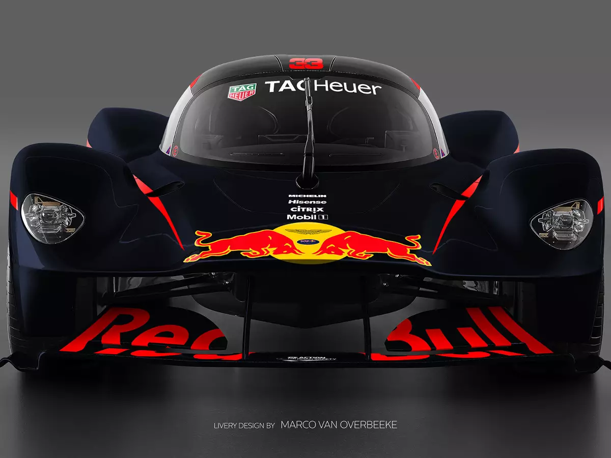 Red Bull Aston Martin Valkyrie Foto zur News: Red Bulls Plan B: 2021 Le Mans statt Formel 1
