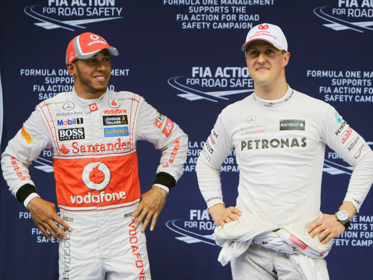 Foto zur News: Hamilton über Schumacher: "Er wird immer der Größte aller Zeiten bleiben"