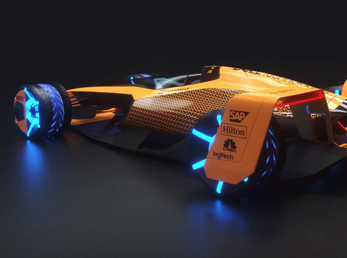 Foto zur News: Video: Wie realistisch ist McLarens Studie für die Formel 1 2050?