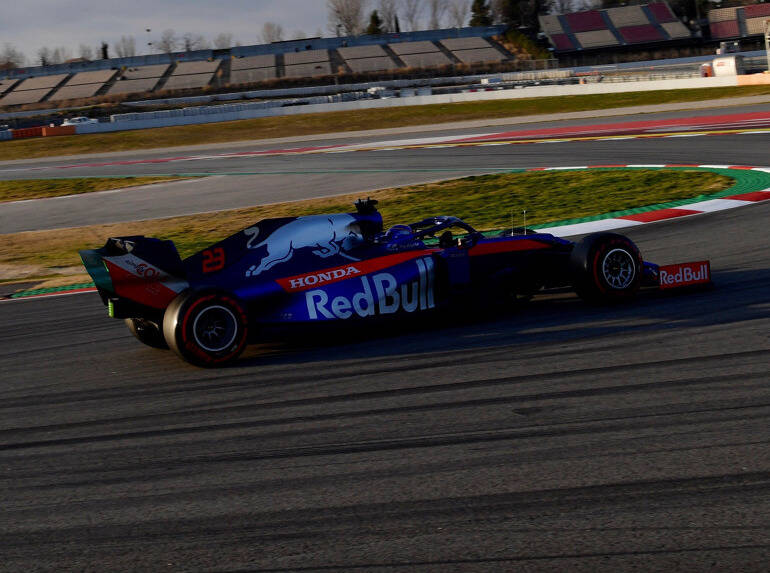 Foto zur News: Formel-1-Testfahrten Barcelona 2019: Schon wieder glänzt Toro Rosso!