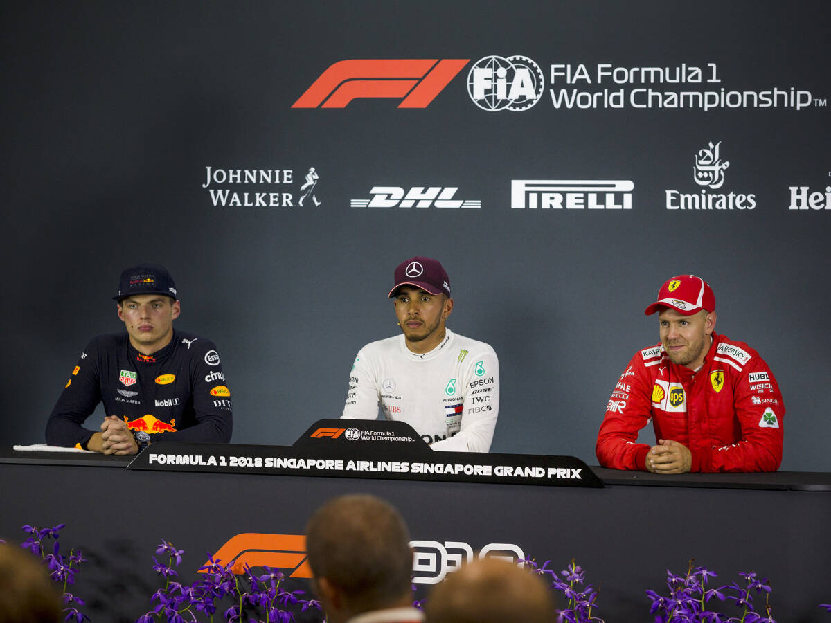 Foto zur News: FIA-Pressekonferenzen Australien: Erstes Aufeinandertreffen der "großen Drei"