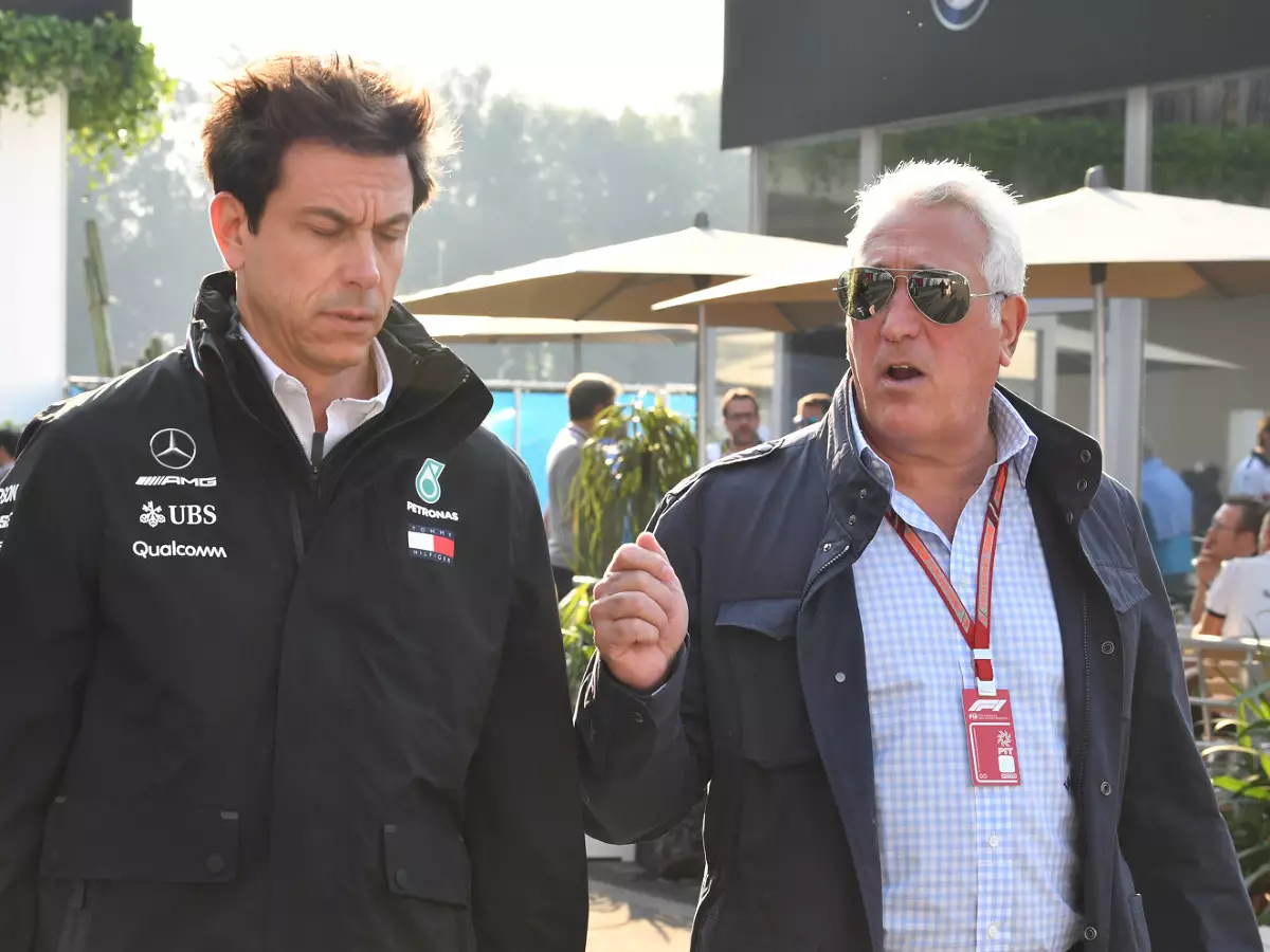 Toto Wolff und Lawrence Stroll Foto zur News: Wegen Wirtschaftskrise: Lawrence Stroll erhält mehr Aston-Martin-Aktien