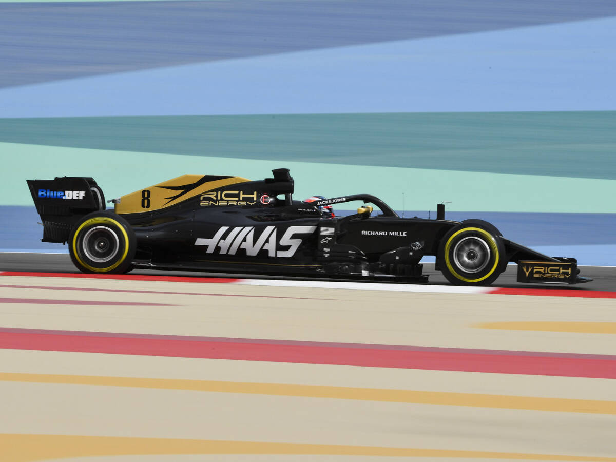 Foto zur News: Schlechte Rennpace in Bahrain: Haas-Probleme beim Test behoben?
