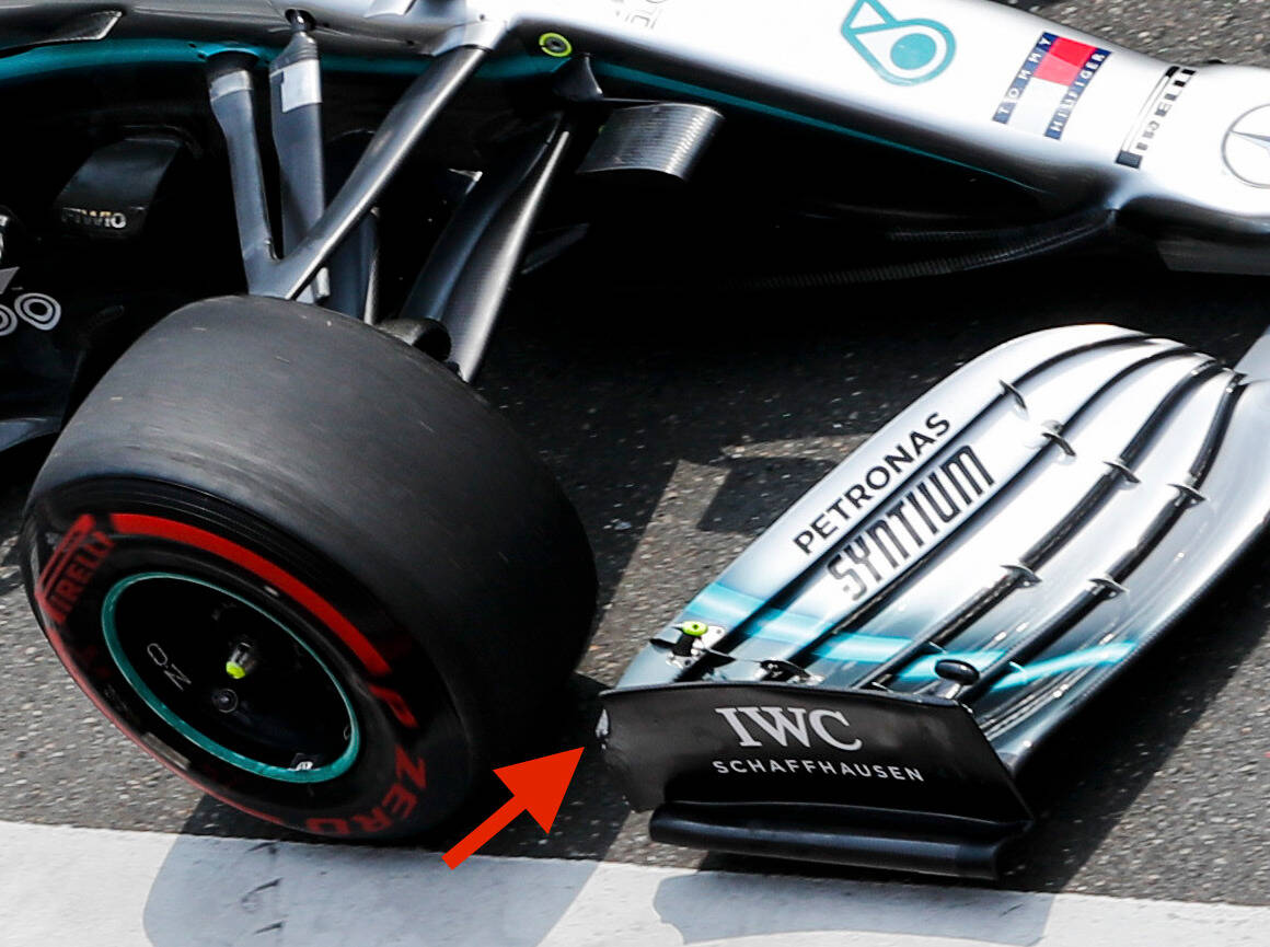 Foto zur News: FIA zufrieden: So modifizierte Mercedes seinen umstrittenen Frontflügel