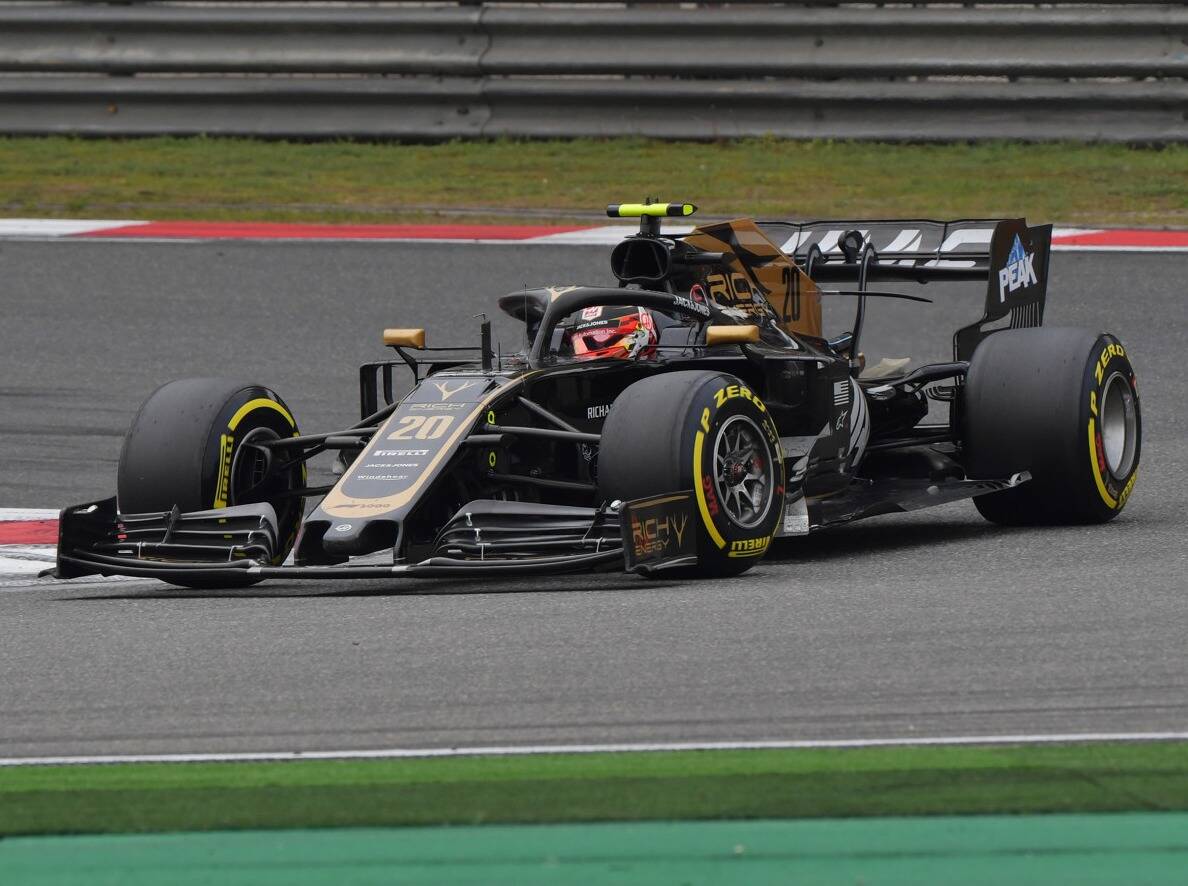 Foto zur News: Wieder Reifenprobleme: Haas bricht in China erneut im Rennen ein