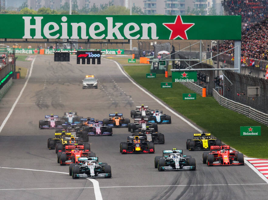 Foto zur News: Am Start blockiert: Vettel nicht sauer auf Bottas