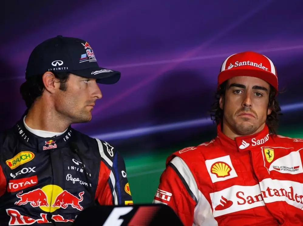 Mark Webber, Fernando Alonso Foto zur News: Mark Webber glaubt nicht an Formel-1-Comeback von Fernando Alonso