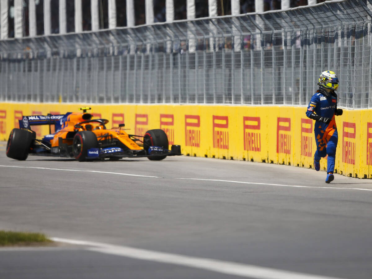 Foto zur News: Brennender McLaren: Norris fordert rasche Aufklärung des "Mysteriums"