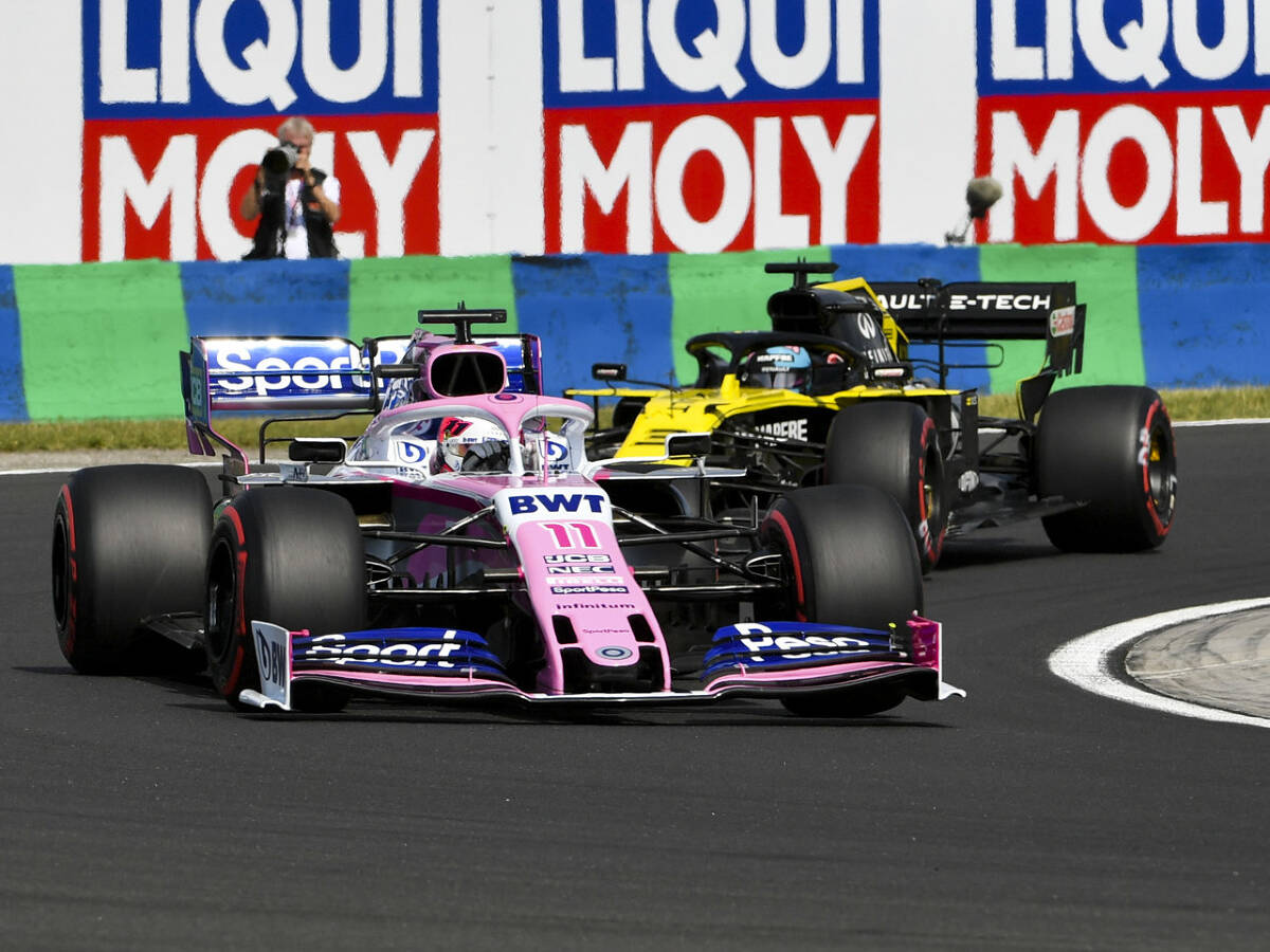 Foto zur News: Perez sauer: Manöver von Ricciardo "respektlos"